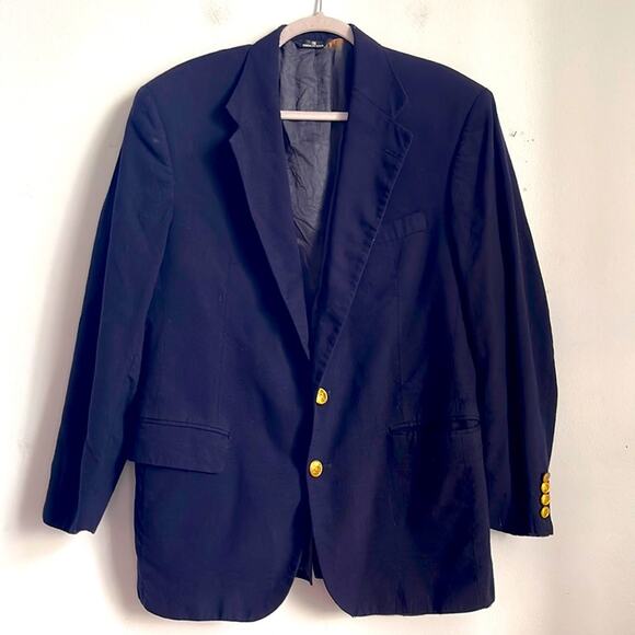 Vintage Polo University Ralph Lauren wool 2 button single vent sport coat blazer - Picture 1 of 10